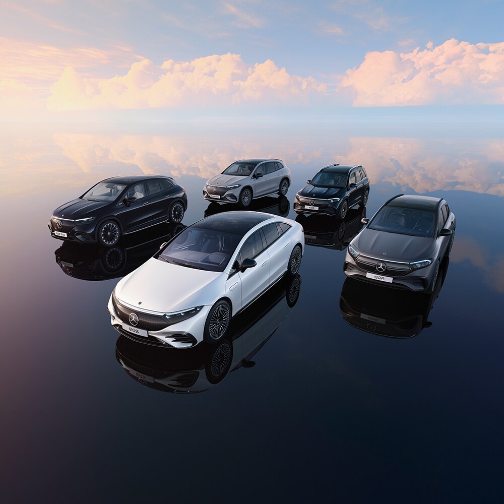 Renting aan 4,99% op de elektrische modellen. Het assortiment elektrische voertuigen van Mercedes-Benz.