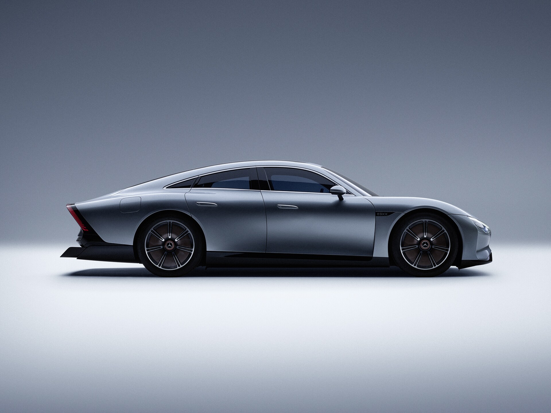 Toekomstvisie | Mercedes-Benz Zijaanzicht van een Mercedes-Benz conceptauto.