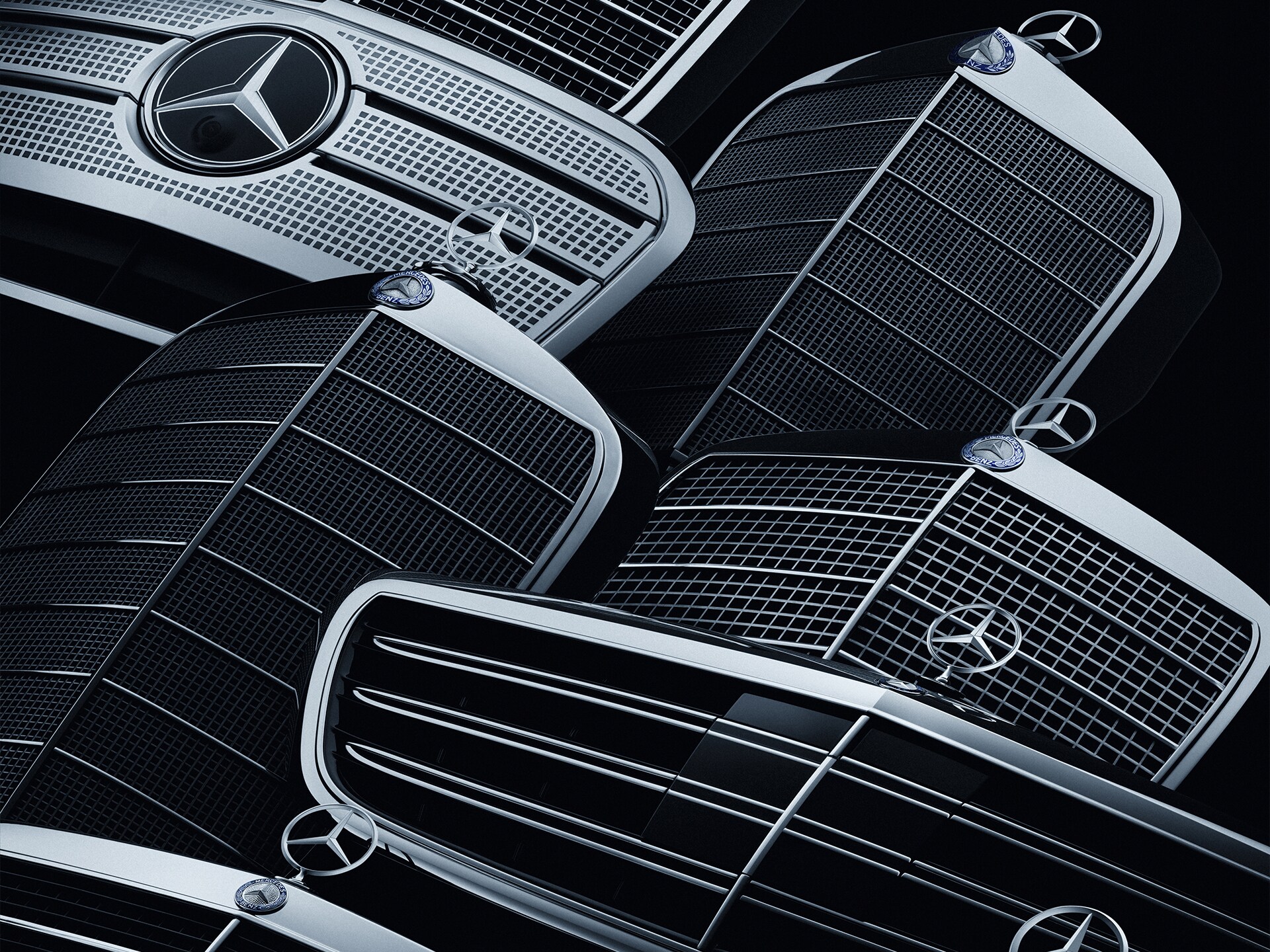Kwaliteit | Mercedes-Benz Verzameling Mercedes-Benz radiator grilles.