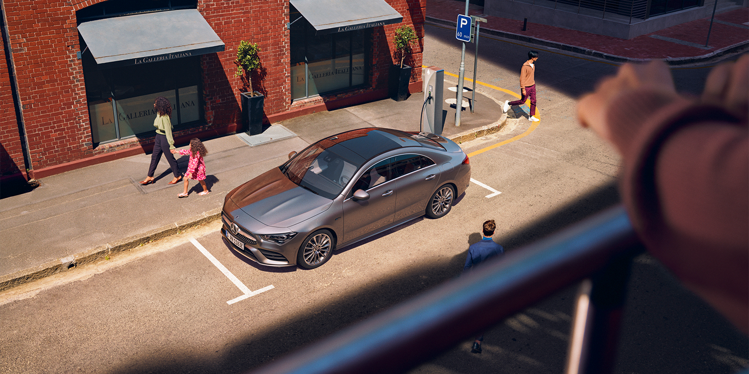 De afbeelding toont de Mercedes-Benz CLA Coupé. De afbeelding toont de Mercedes-Benz CLA Coupé.